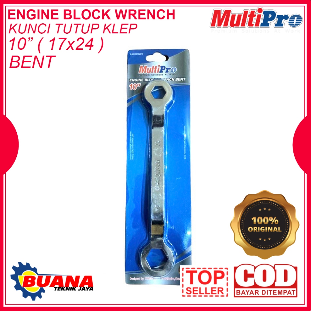 MULTIPRO KUNCI KLEP 17X24 TREKER 17 X 24 ENGINE BLOK BENT 10 INCH ORIGINAL