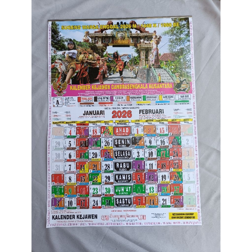 

Kalender Jawa Kalender Kejawen Candrasengkala Nusantara 2026