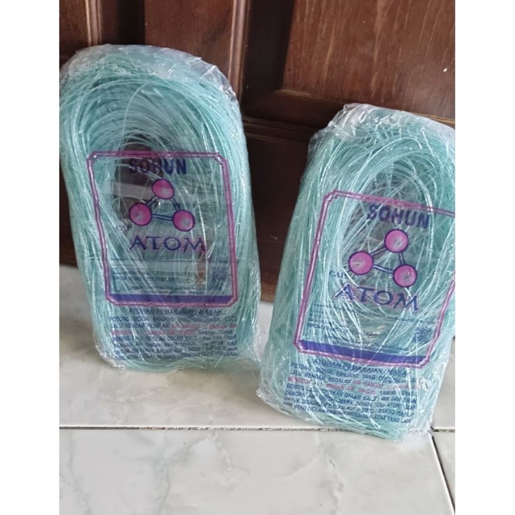 

Mie soun Atom bakso biru & putih 200gr