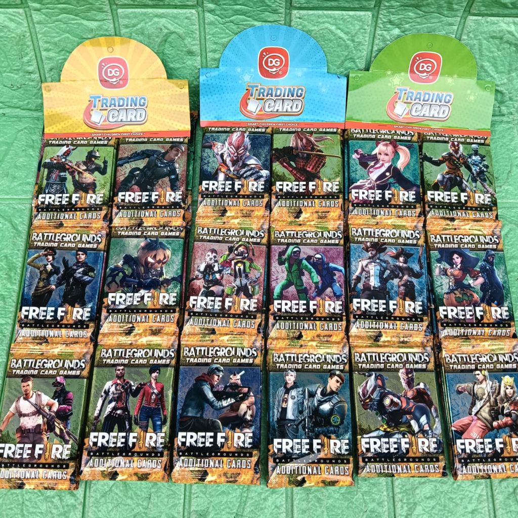 12sachet Mainan Kartu FF NewDG Trading Card Game Free Fir ML 120pcs