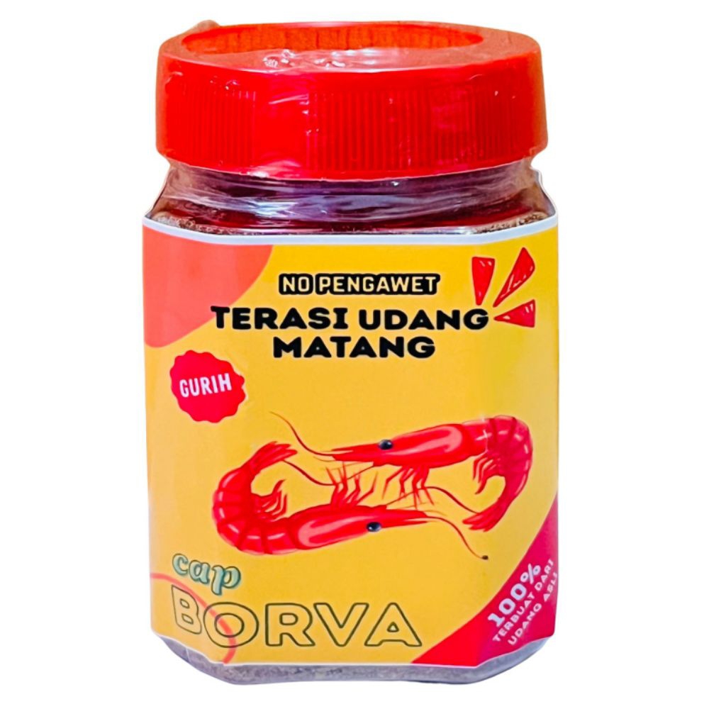 

TERASI UDANG MATANG 100% UDANG ASLI NO PENGAWET 90 GR