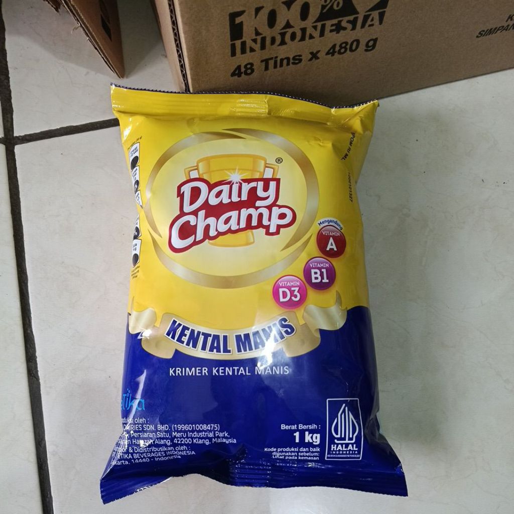 

Dairy Champ 1kg / Kental Manis Dairy Champ 1kg (Kemasan Bantal) #VazaBasic #VazaBasicMilk