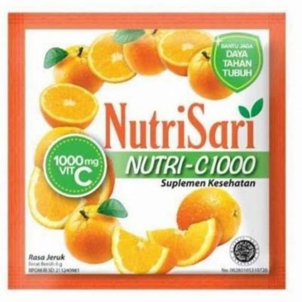 

Nutrisari Nutri C1000 6g 1dus isi 160pcs