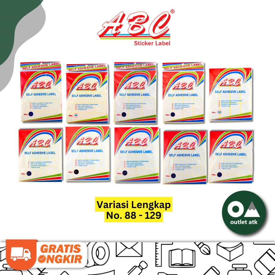 

ABC Label Sticker Transparent No 103 / 121