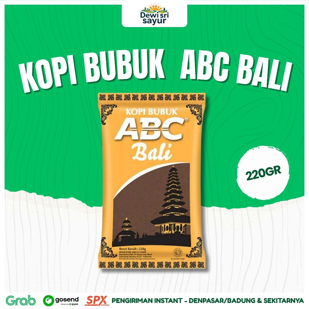 

Kopi Bubuk ABC Bali 200gr – Dewi Sri Sayur