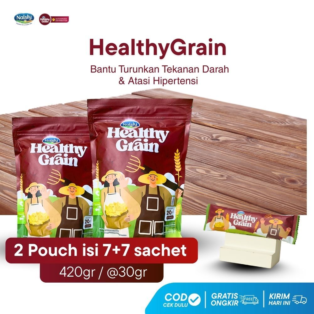 

HealthyGrain 2 Pouch Oat Multigrain Kaya Serat untuk Mengotrol Tekanan Darah & Hipertensi