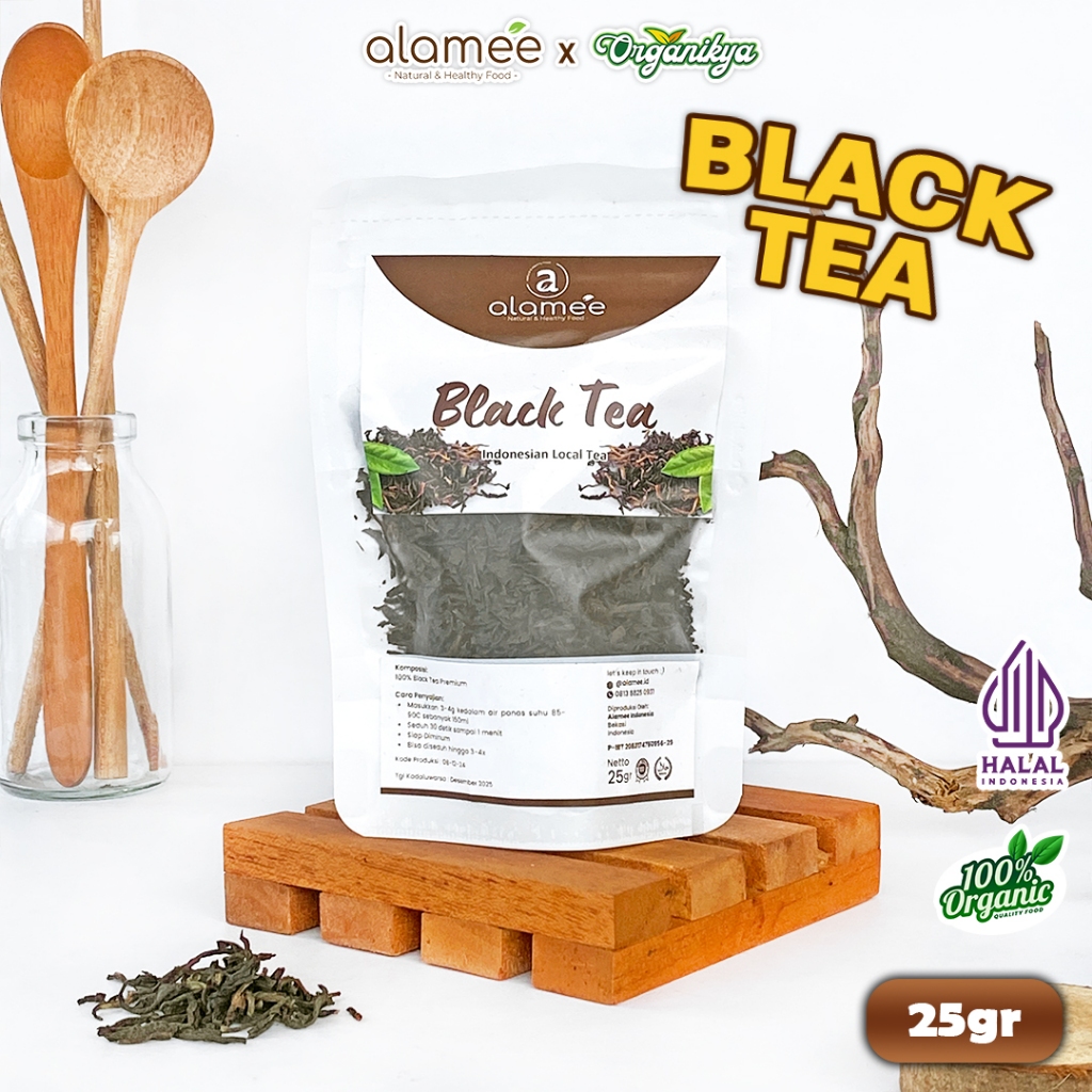 

Black Tea Teh Organic Bunga Kering Hitam Dried Alami Organik Herbal 25gr organikya