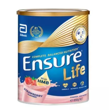 

Ensure Life Adult Milk Formula Strawberry 850g