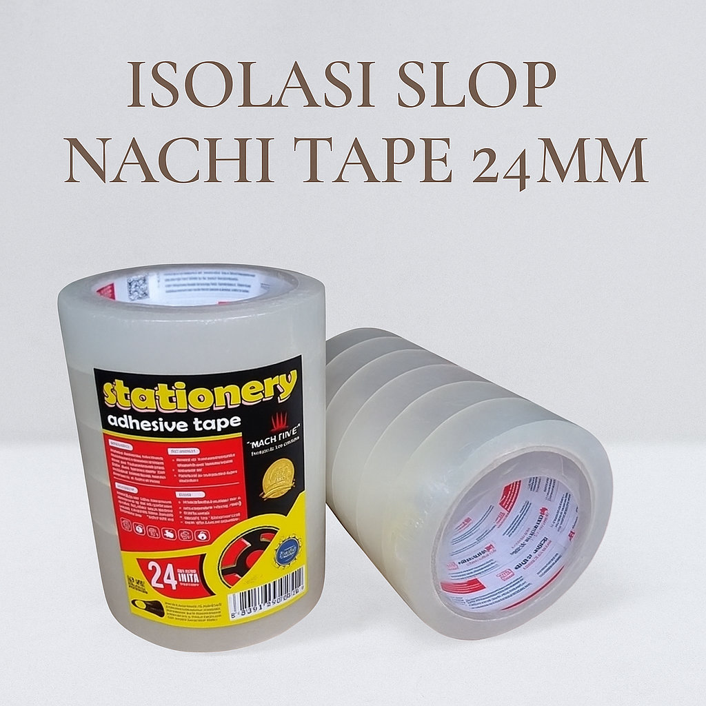 

Isolasi Bening NACHI 24mm Selotip SLOP Murah