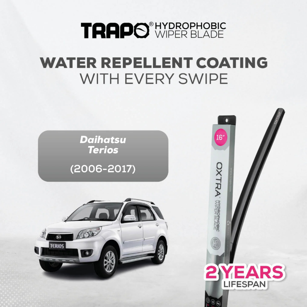Wiper Mobil Trapo Hydrophobic Wiper Blade Daihatsu Terios (2006-2017) Wiper Terios