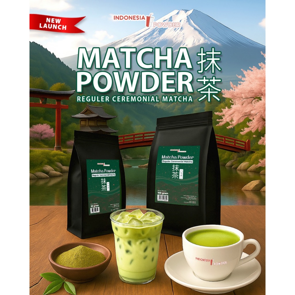 

Pure Matcha Ceremonial Grade Bubuk Matcha Murni 100% Organik Premium Plain Tanpa Gula Matcha Green Tea Jepang Asli Omura Powder