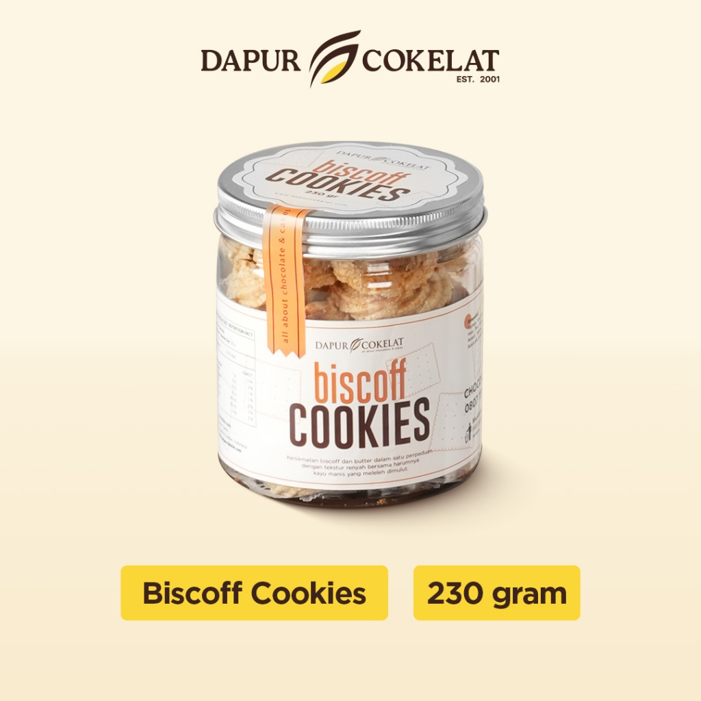 

DAPUR COKELAT - Biscoff Cookies Premium | Cemilan Kue Kering Tanpa Pengawet