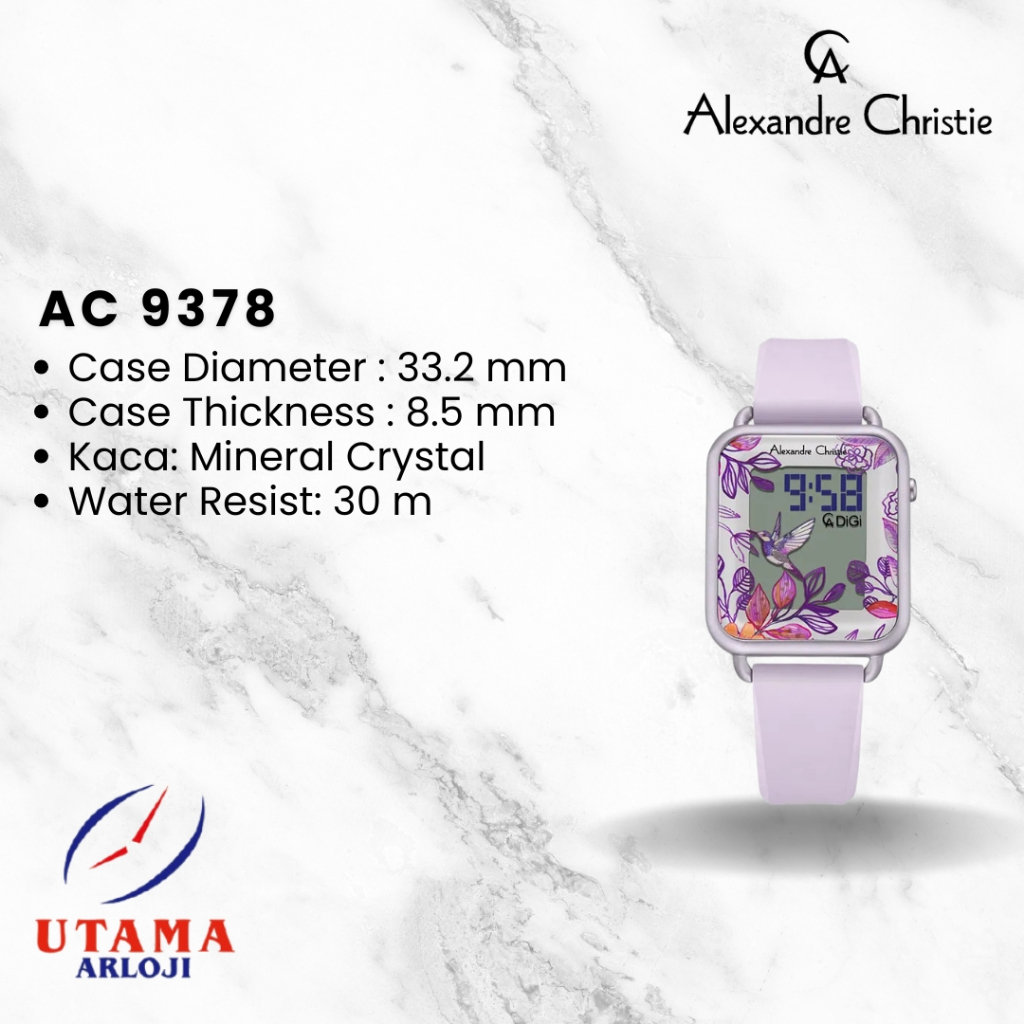 Alexandre Christie Digital AC 9378 Jam Tangan Digital Wanita