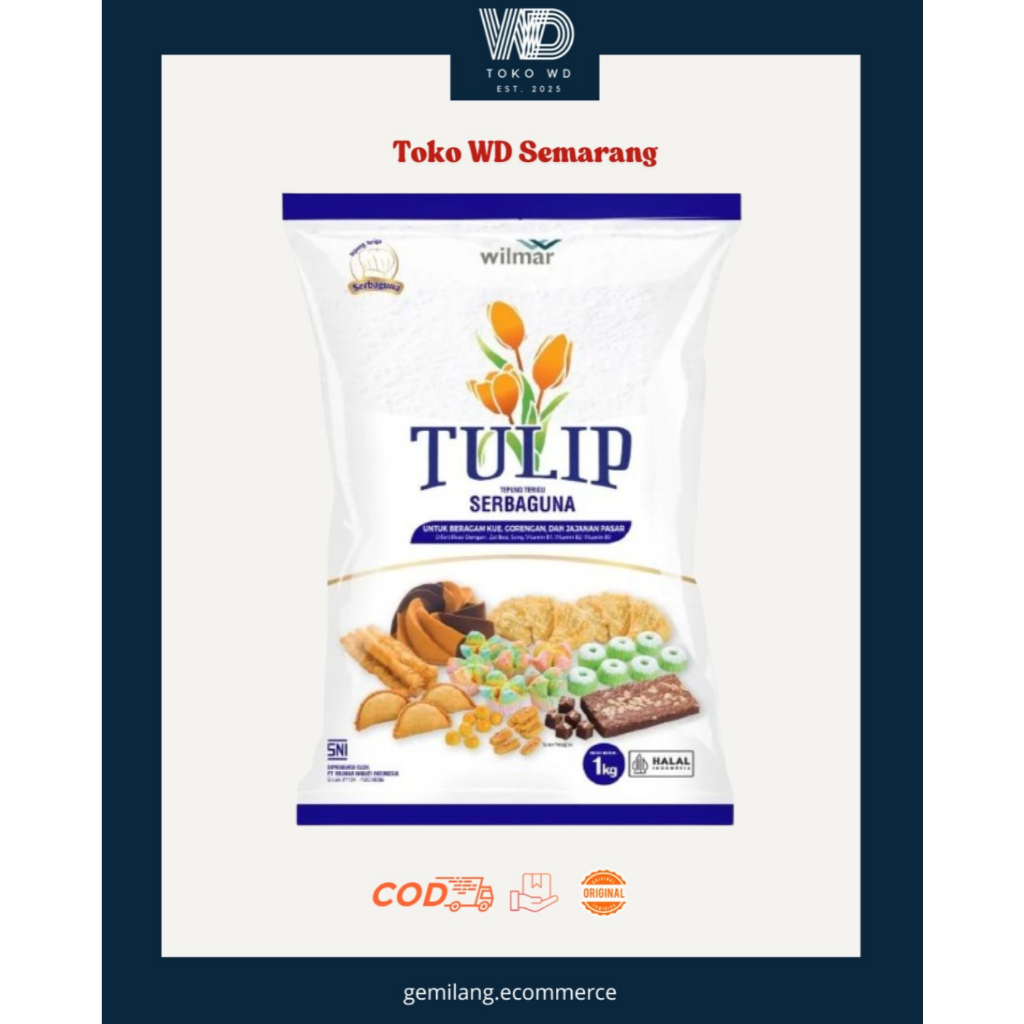 

Tepung Terigu Tulip Serbaguna 1kg