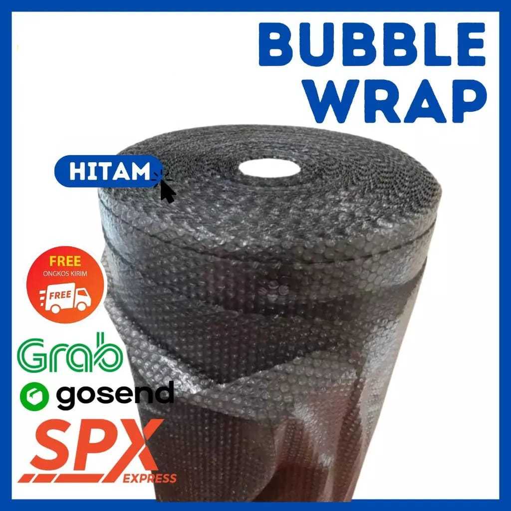 

BUBBLE WRAP 3KG 125CM X 50METER TEBAL PREMIUM TANPA CORE HITAM - ( H21)