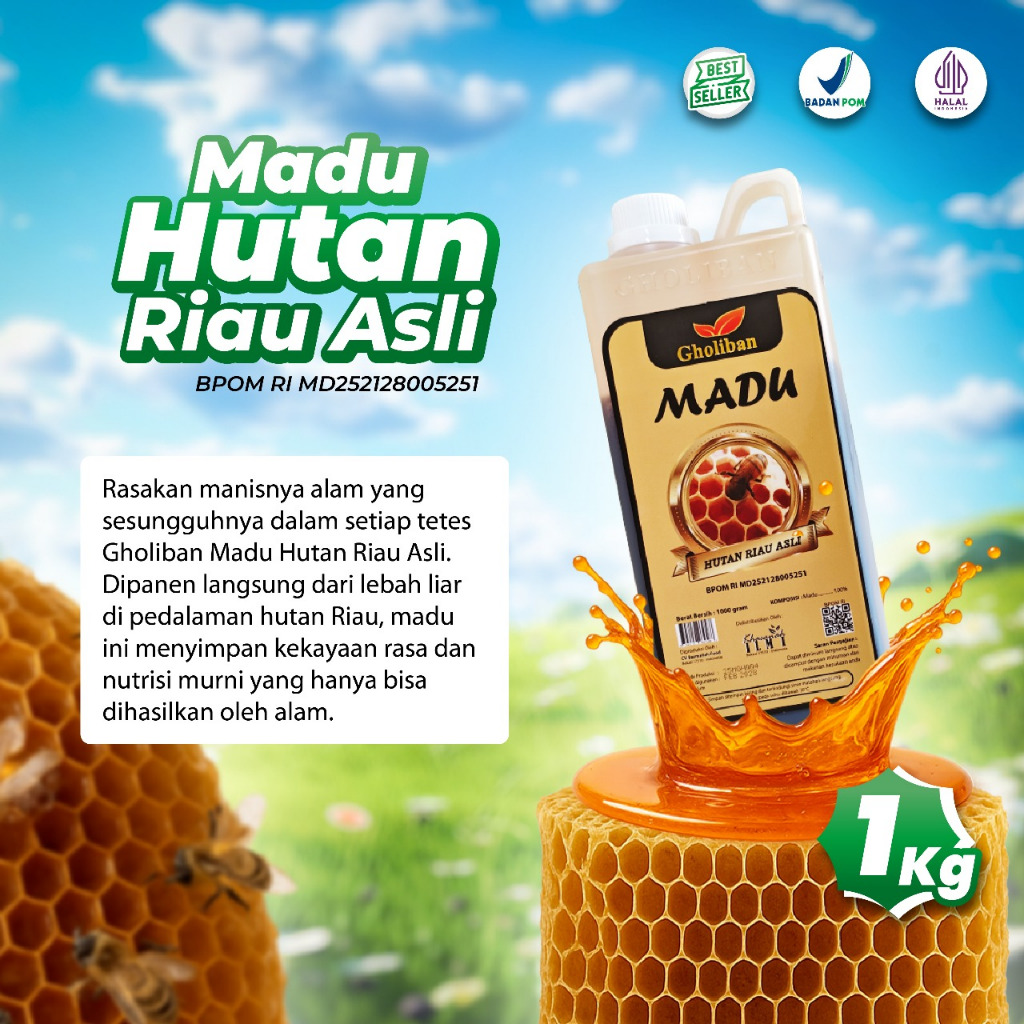 

Madu Hutan RIAU Gholiban 1kg