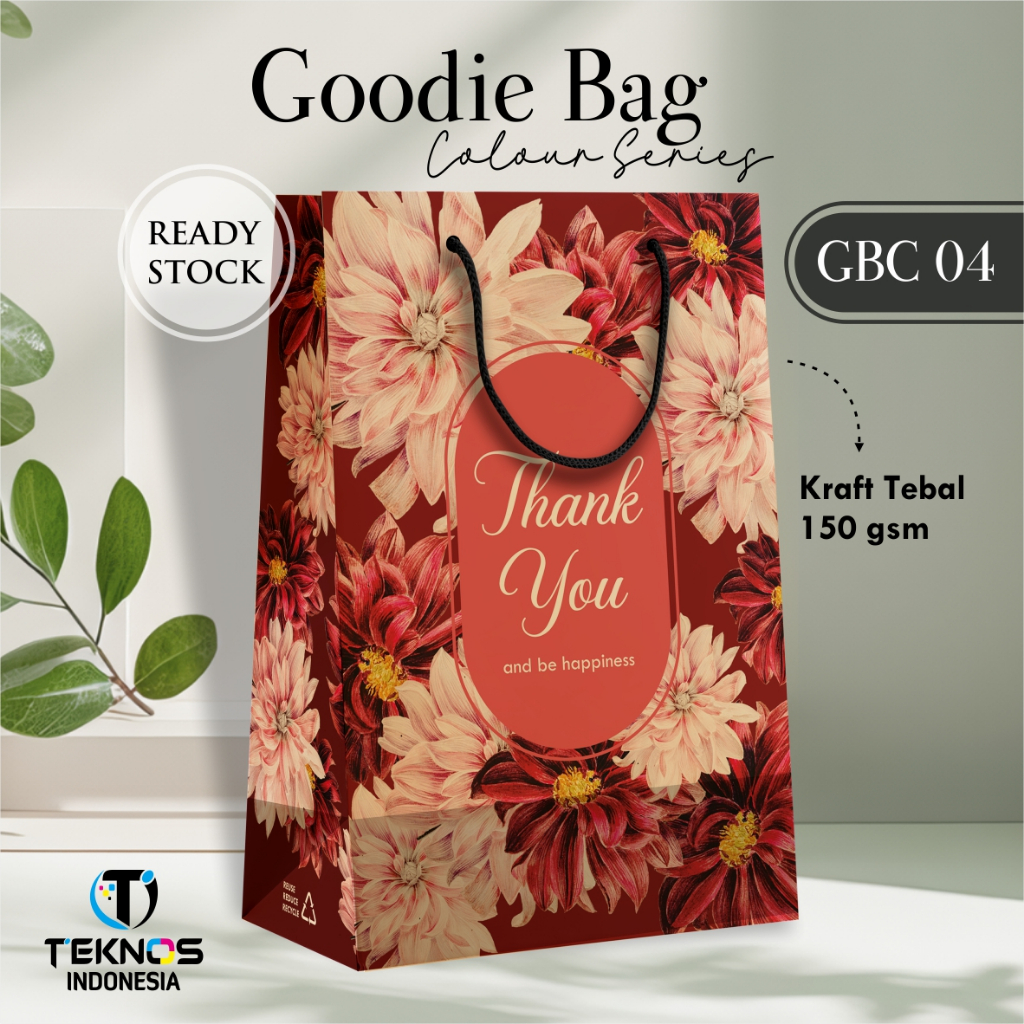 

[12 PCS] GOODIE BAG BAHAN PREMIUM TEBAL - TAS HAJAT BAHAN KRAFT GBC 04