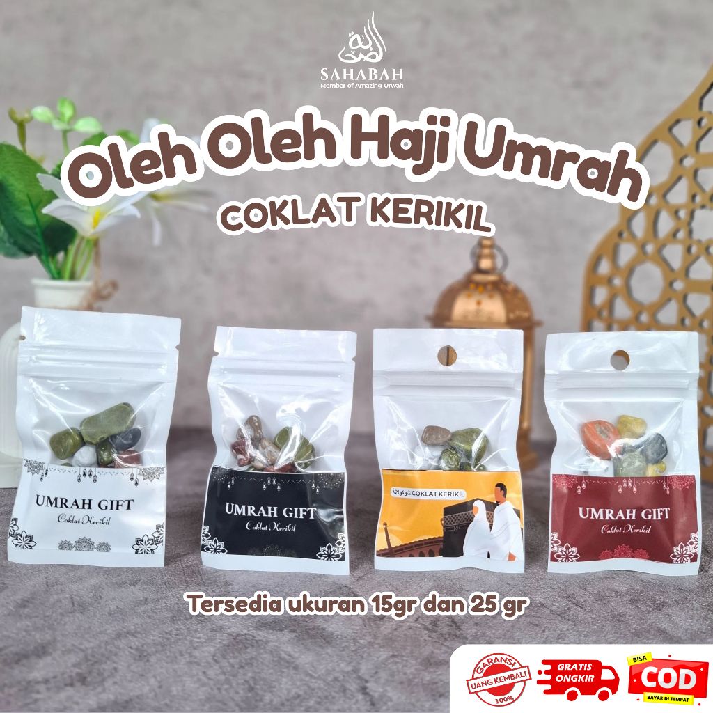 

Oleh Oleh Haji Umrah COKLAT KERIKIL Premium Eksklusif Kemasan Plastik Klip Murah
