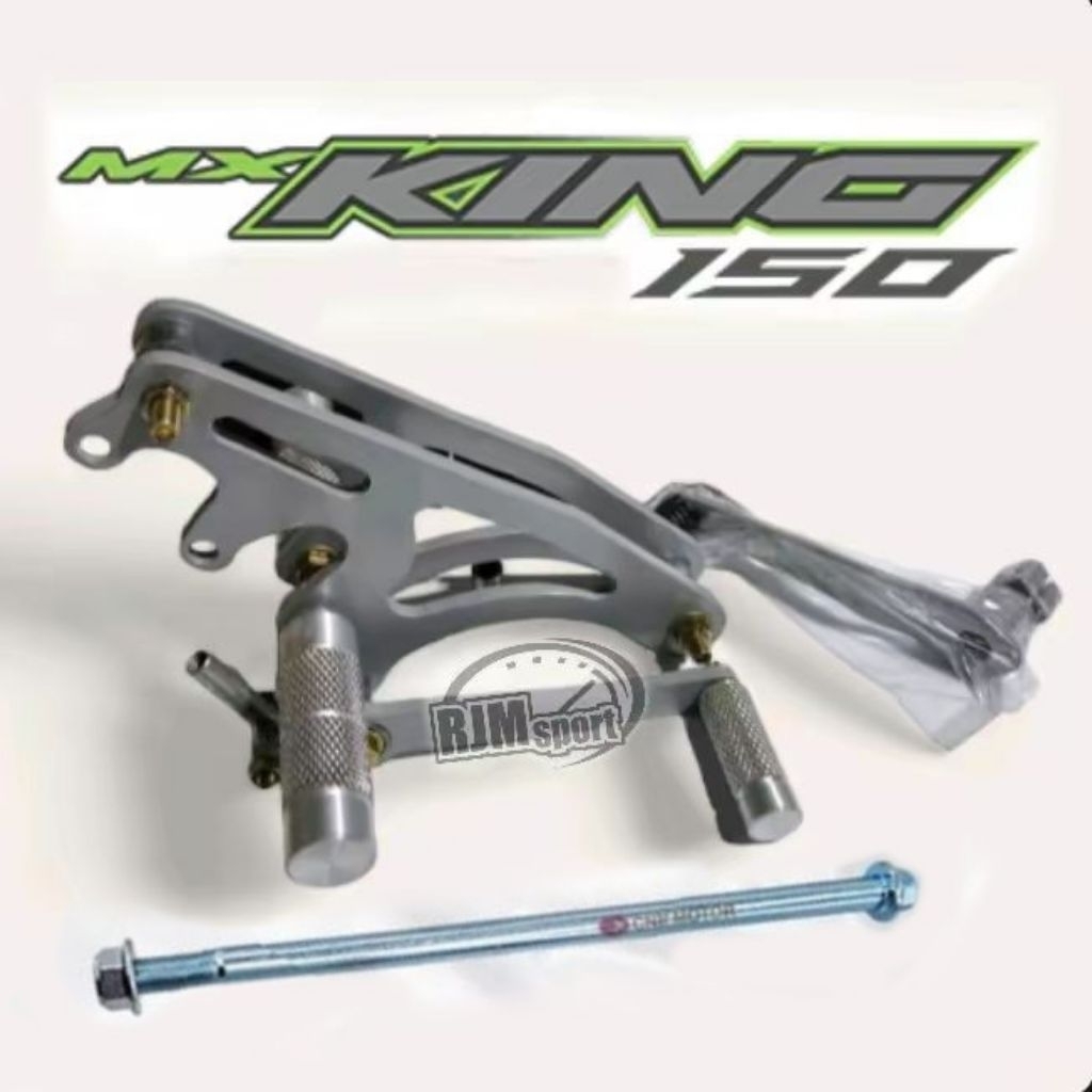 Underbon Footstep MX KING 150 custom plat besi+As Arm tengah