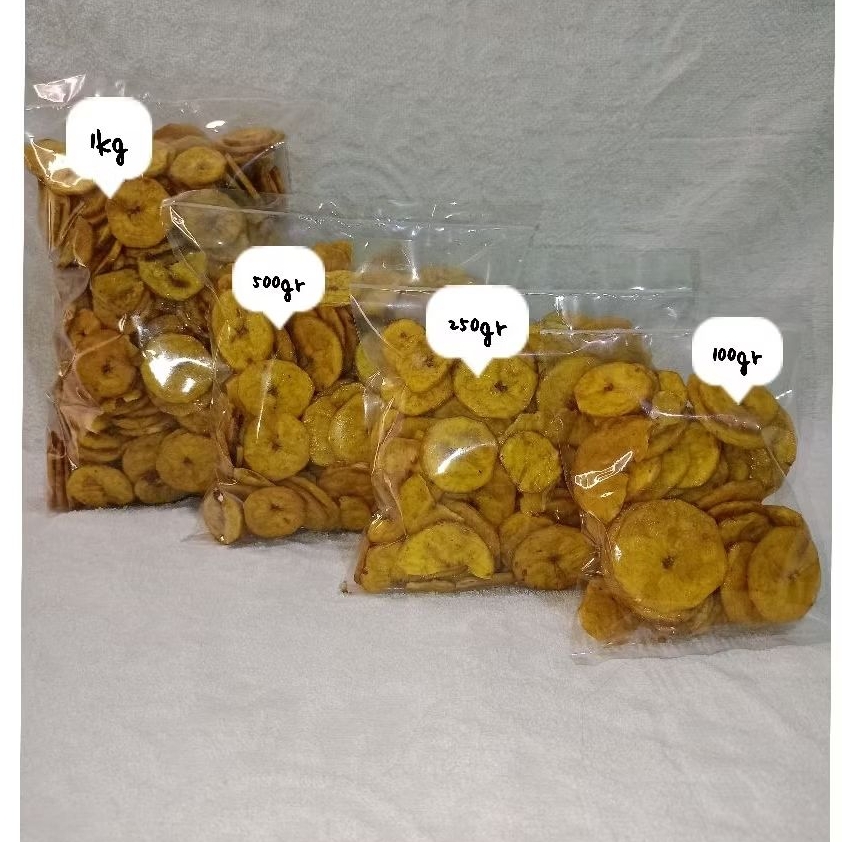 

Camilan keripik pisang manis gurih renyah 100gram