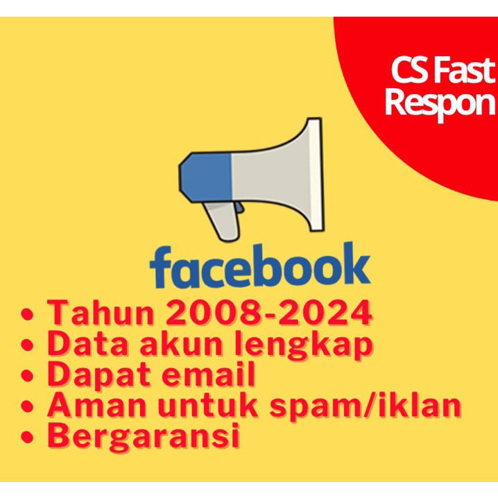 Akun Facebook Tua/Lawas teman 0-5000 untuk spam/iklan ads