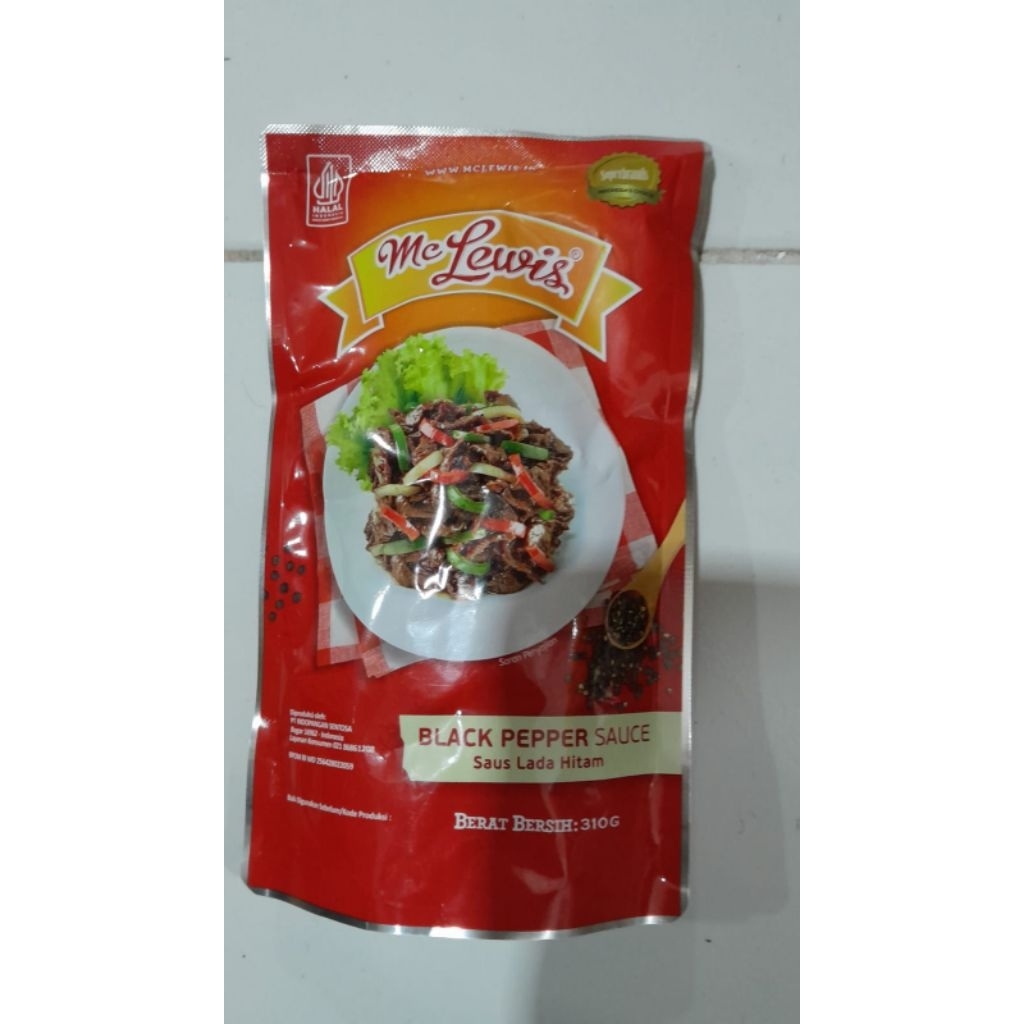 

Mc lewis saus lada hitam/blackpaper saus 310gr