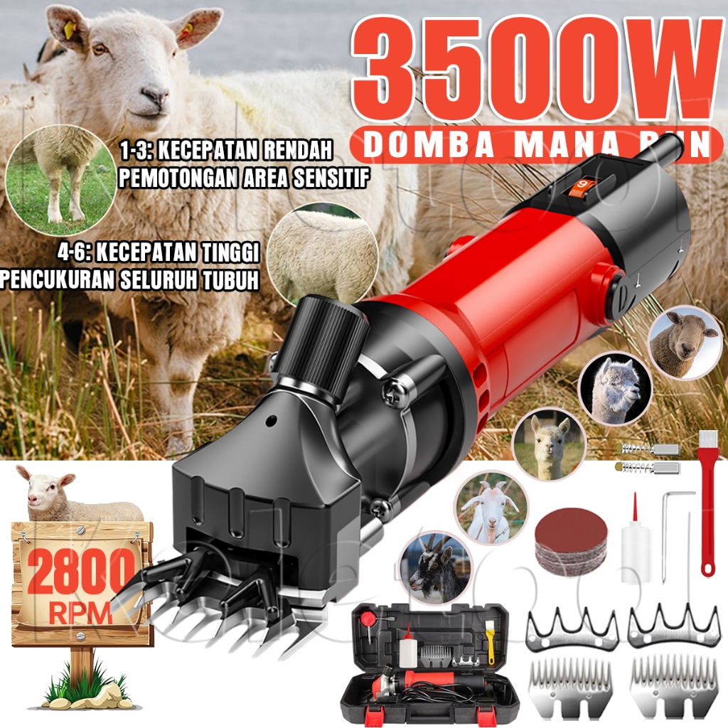 Alat Cukur Kambing Domba Listrik Mesin Potong Cukur Domba Gunting Kambing Mesin Pemotong Bulu Domba 