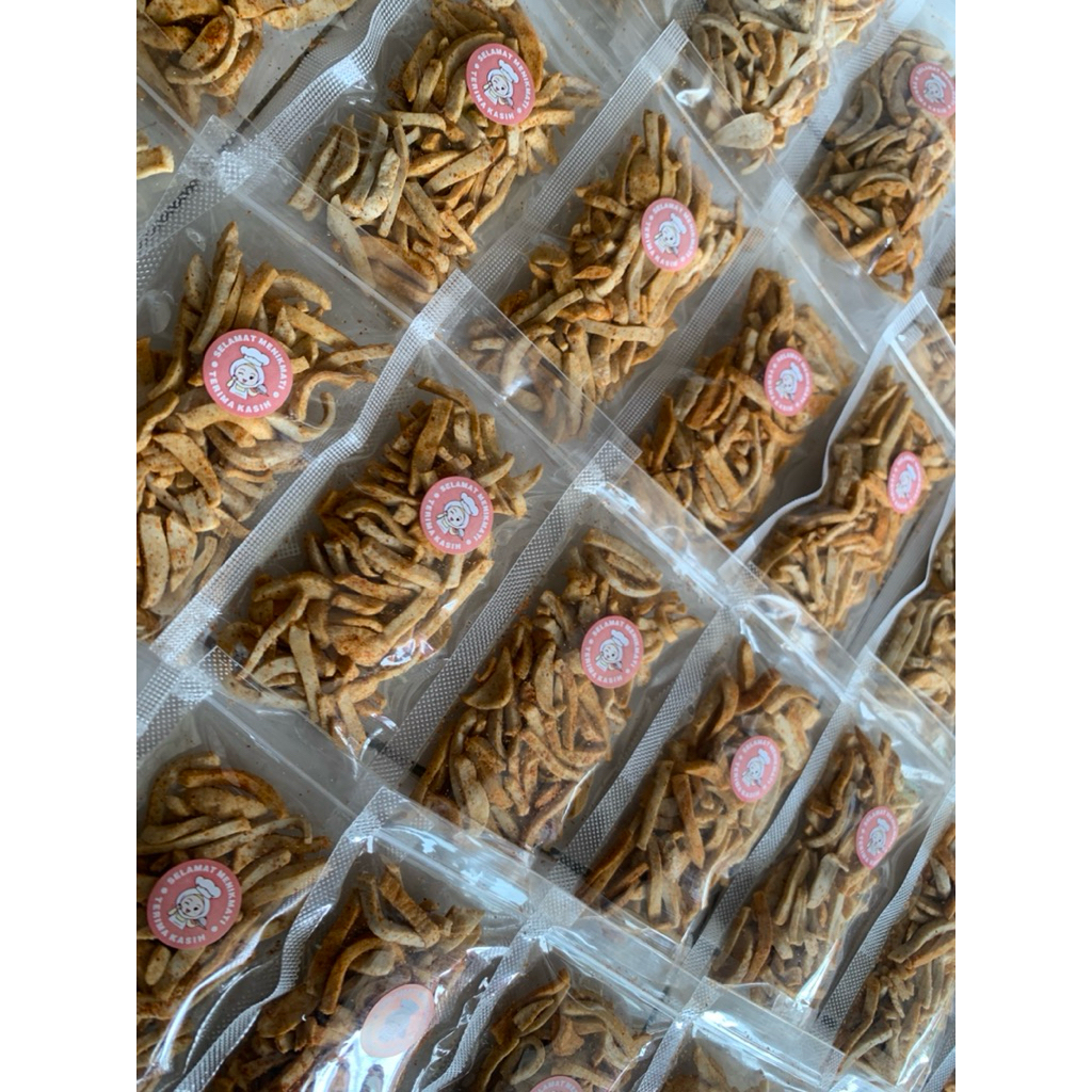 

Basreng Stik Gurih Renyah Rasa Original & Pedas | Cemilan Murah Viral Kekinian | Snack Pedas & Gurih