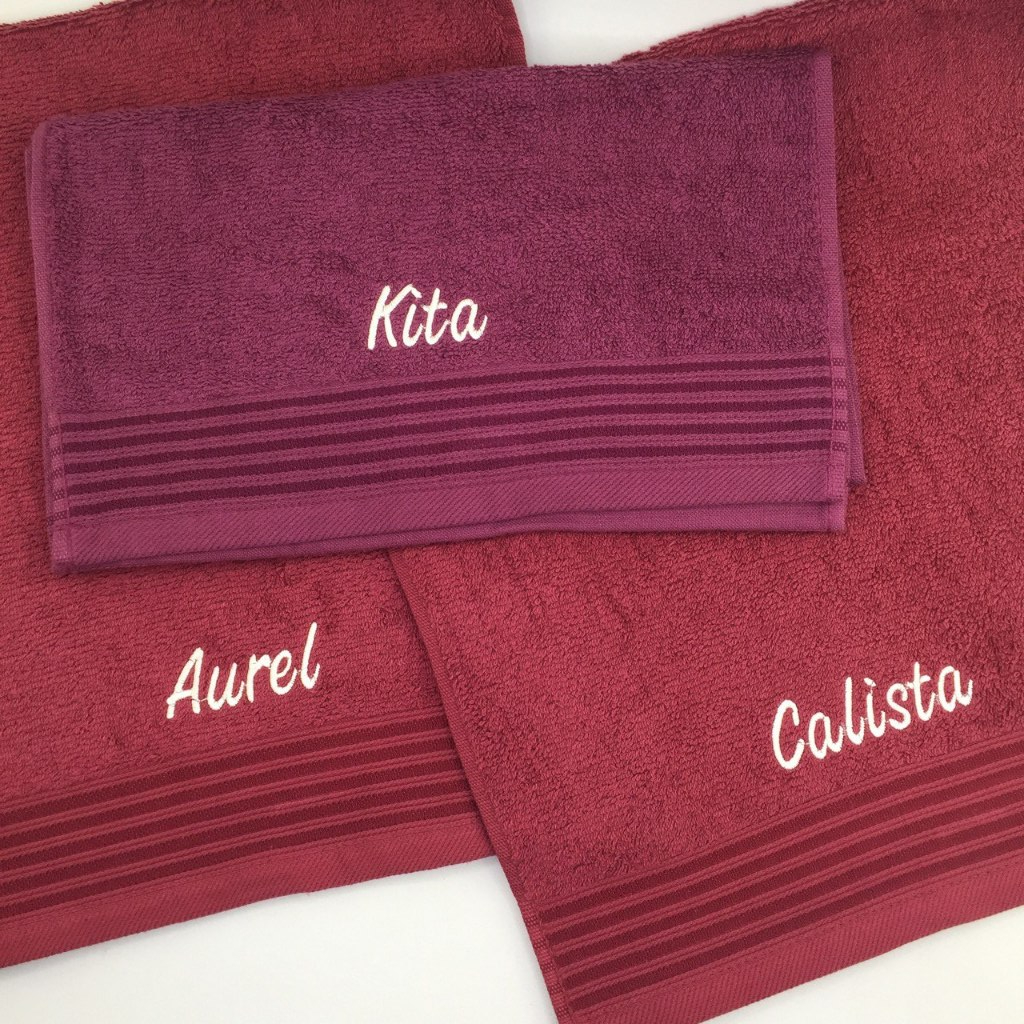 Jasa Bordir Handuk Tulisan / Nama