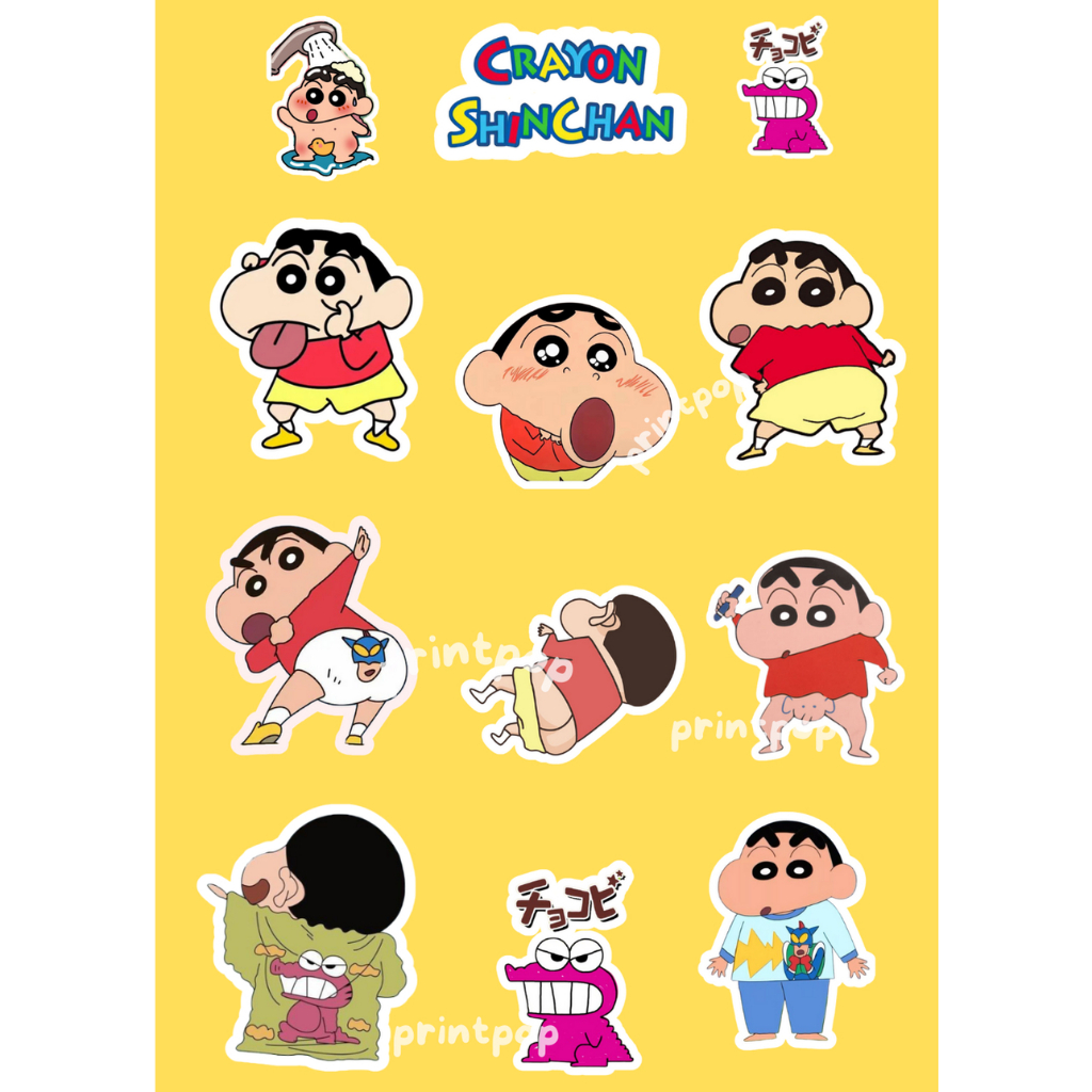 

Stiker Shinchan Lucu Waterproof – Hiasan Laptop, HP, Botol Minum, Buku