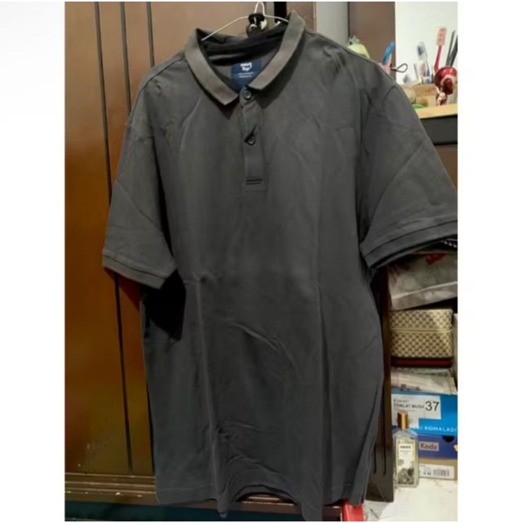 PL top mens kaos kerah