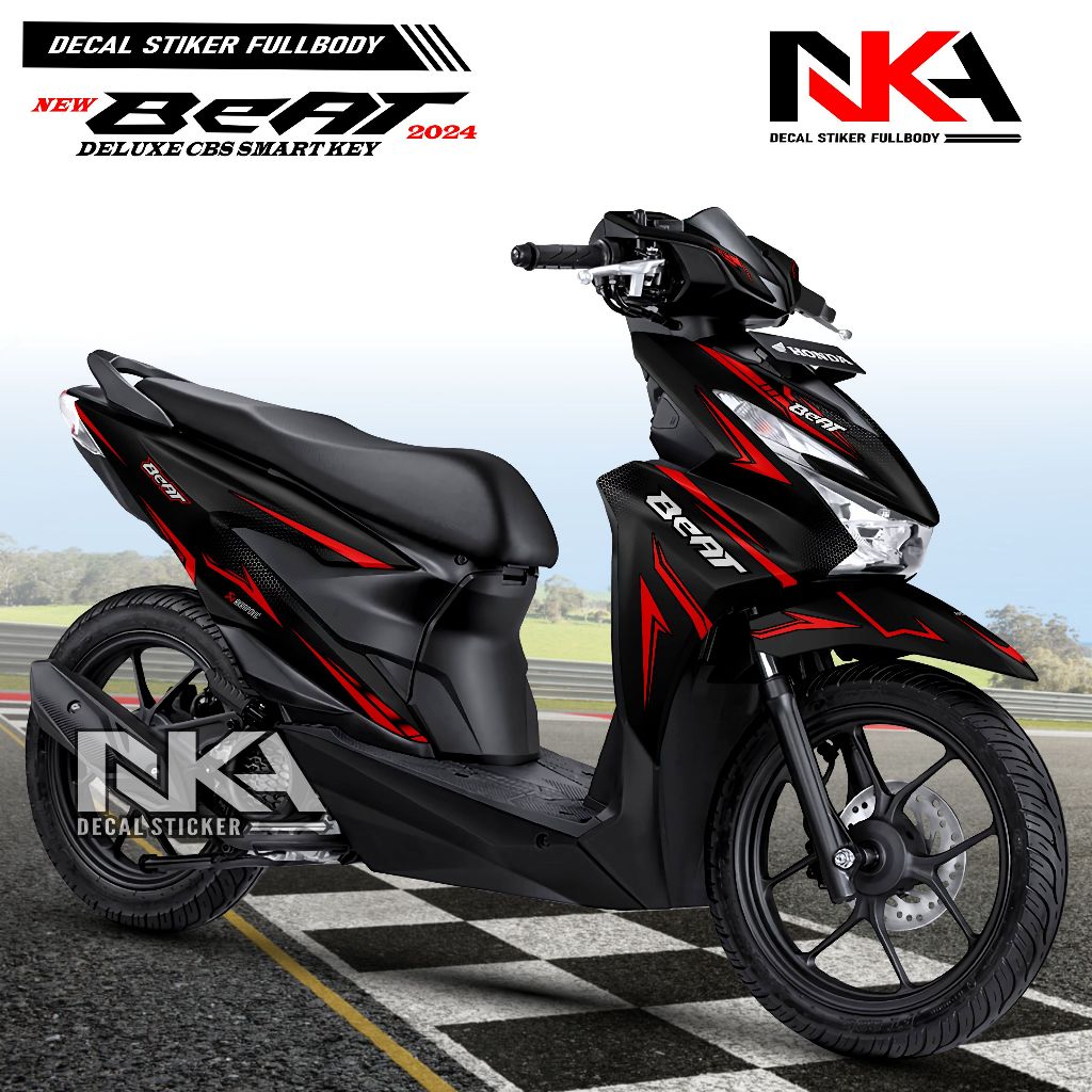 Decal Stiker Honda Beat CBS Deluxe Gen 2 SMART KEY 2024 2025 - Decal Modifikasi Fullbody