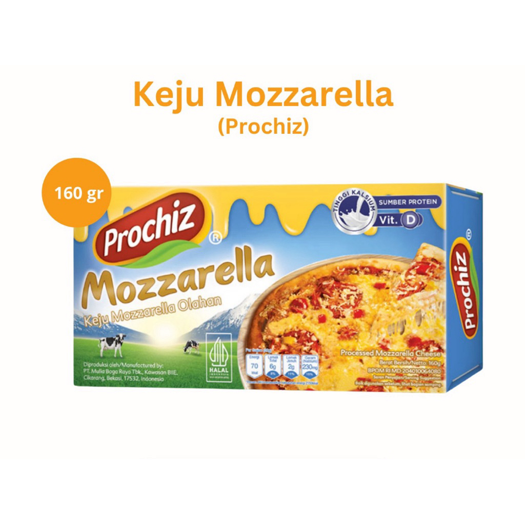 

Keju Prochiz Mozzarella 160gram