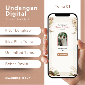 01 Undangan Digital | Undangan Pernikahan Murah | Web Invitation I Wedding Invitation | Pastel simpe