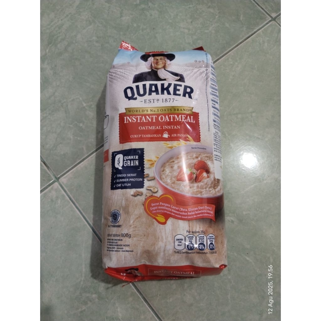 

quaker instant oatmeal 800g