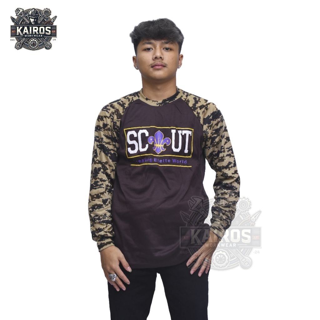 KAIROS WORKWEAR - KAOS PRAMUKA SCOUT  LENGAN PANJANG KAOS PRAMUKA SCOUT LENGAN PANJANG