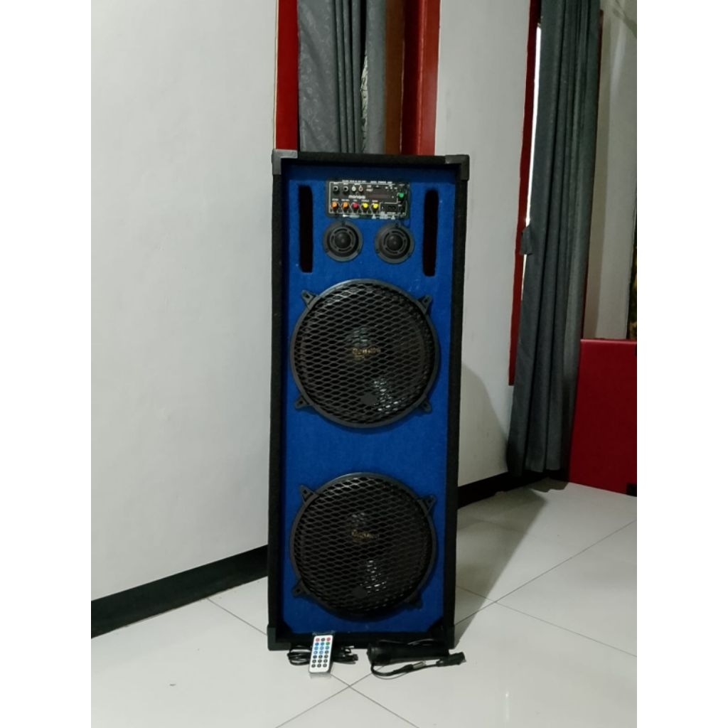 Speaker aktif rakitan 12 inch dobel speaker, Speaker bluetooth 12 inch dobel speaker BASS GLERR JOZZ
