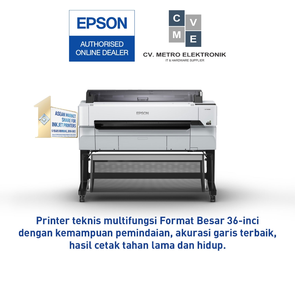 Printer EPSON SURECOLOR SC-T5430M T5430M PRINT SCAN PLOTTER A0 36INCI