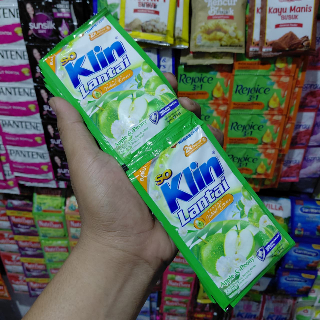 So Klin Lantai Apple&Peony 23ml Sachet 1 Renceng (12Sachet) Harga Murah
