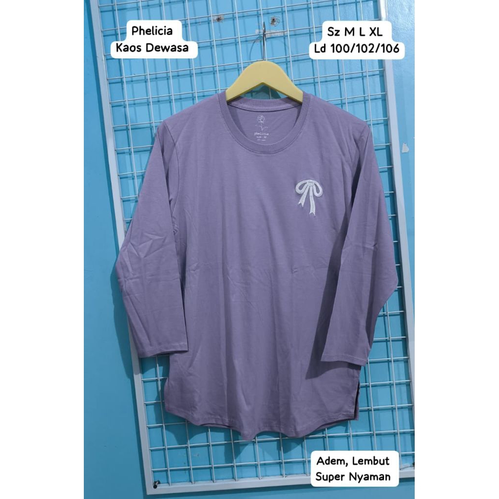 New Arrival Kaos Panjang Wanita Dewasa Original Brand Phelicia