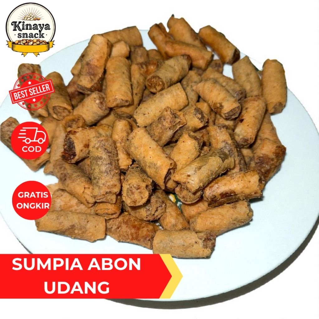 

sumpia udang abon kwalitas 250 Gram 500 gram 1kg Cemilan snack