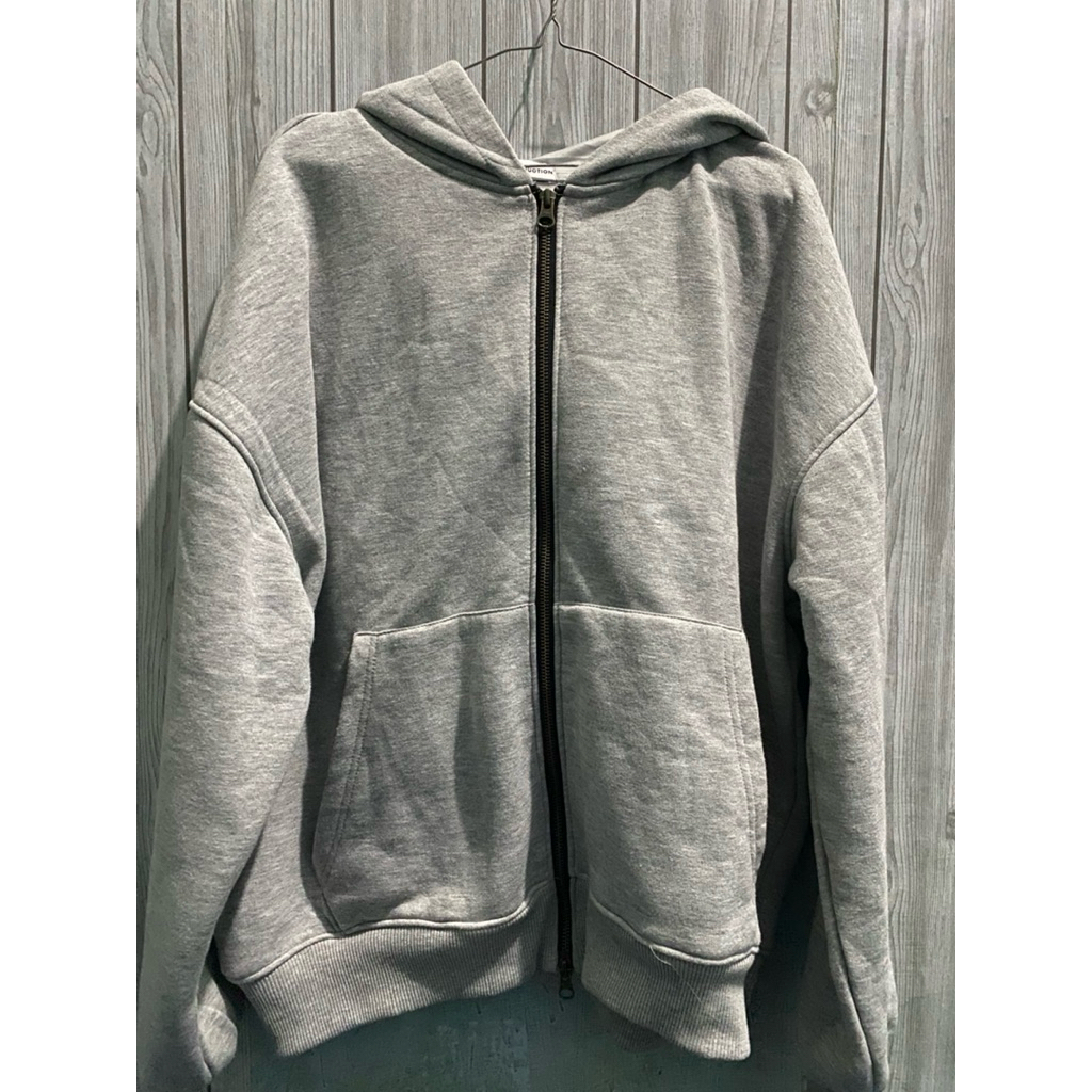 hoodie boxy double zip plfr production pl