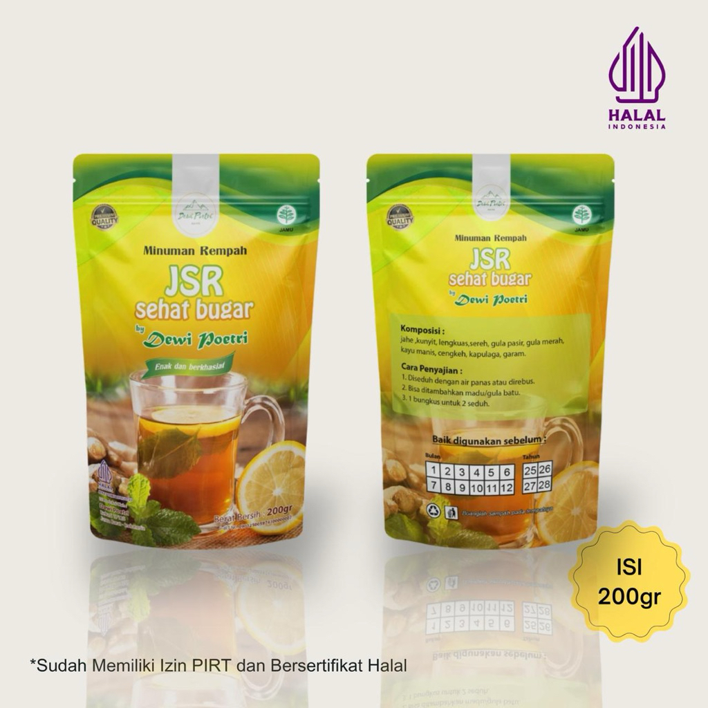 

Minuman Instan Herbal Dewi Poetri JSR Segar Bugar