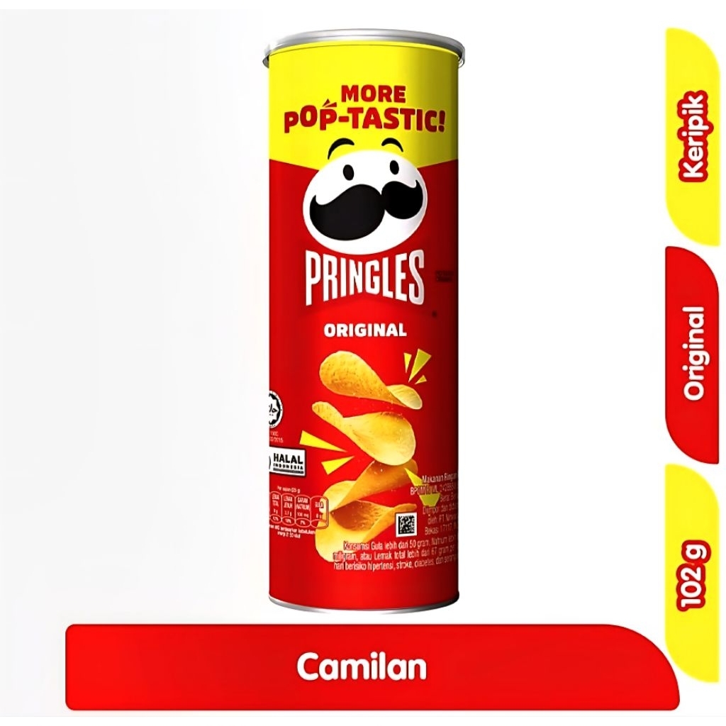 

PRINGLES KERIPIK KENTANG ORIGINAL 102gr