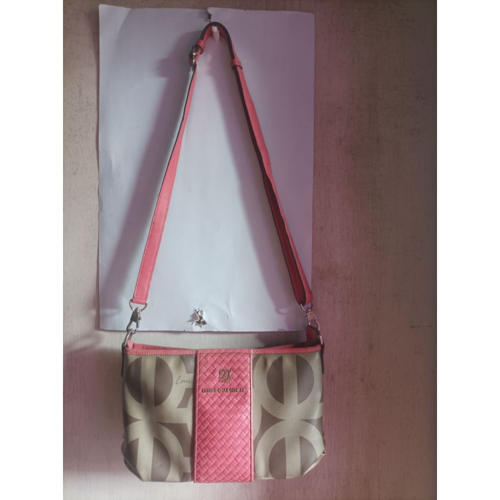 Tas Sling selempang Kulit asli kulas LQ Preloved