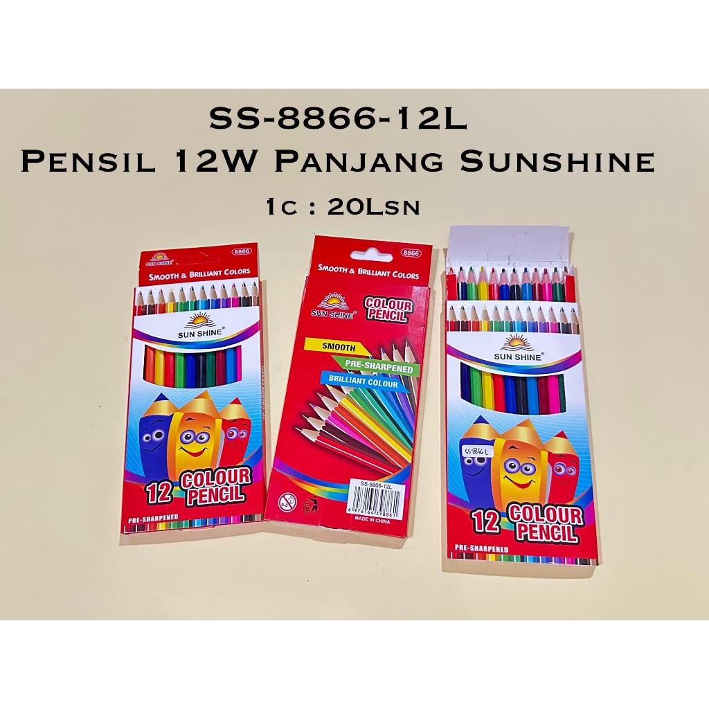 

TERMURAH PENSIL WARNA / COLOR PENCIL SUN SHINE 12 WARNA PANJANG