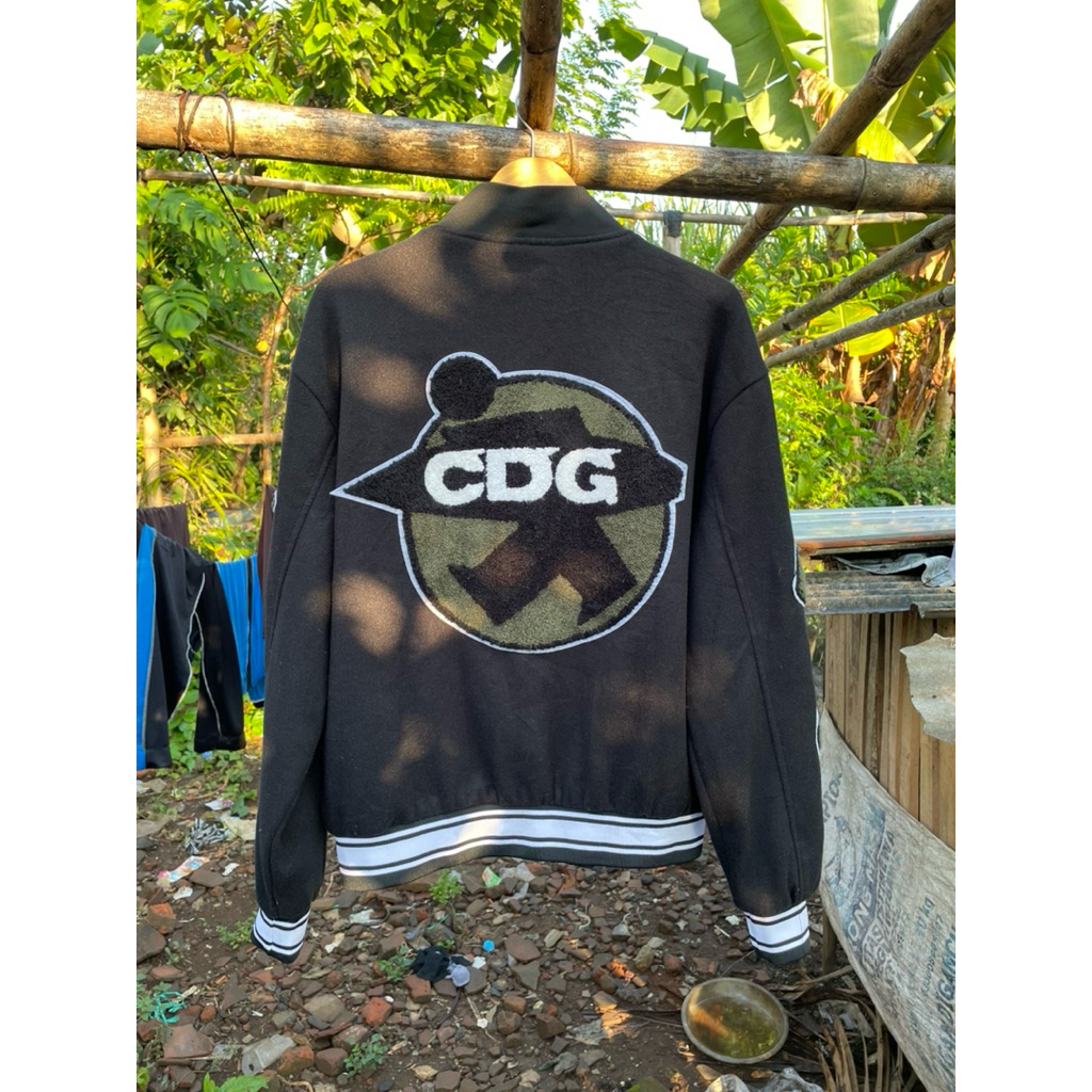 varsity stussy x cdg