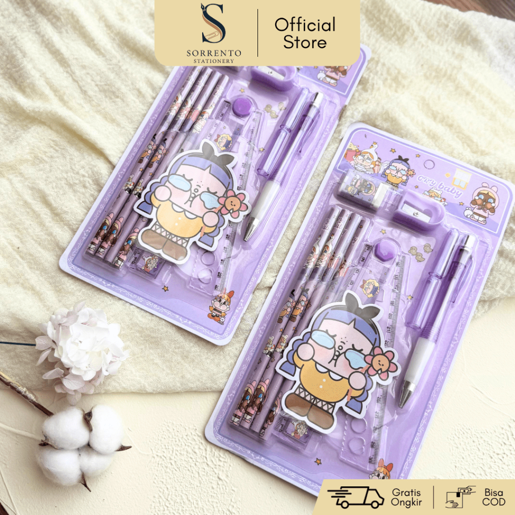 

Set Paket Alat Tulis Lengkap Crybaby