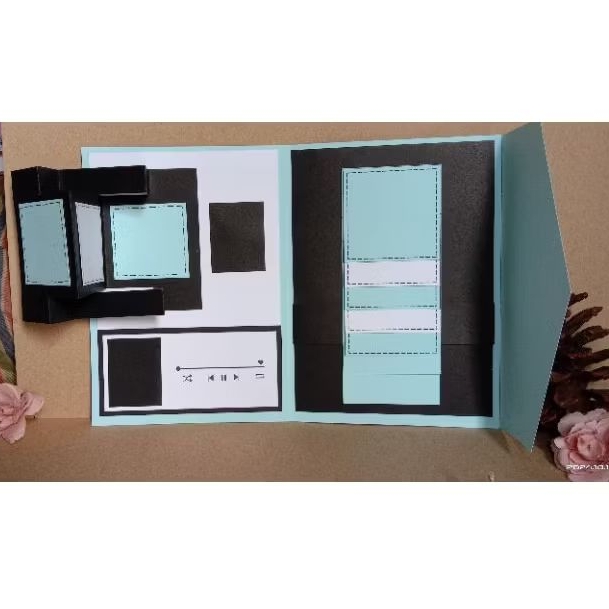 

Scrapbook Mint / Amplop / Hadiah / Warna Mint/Biru