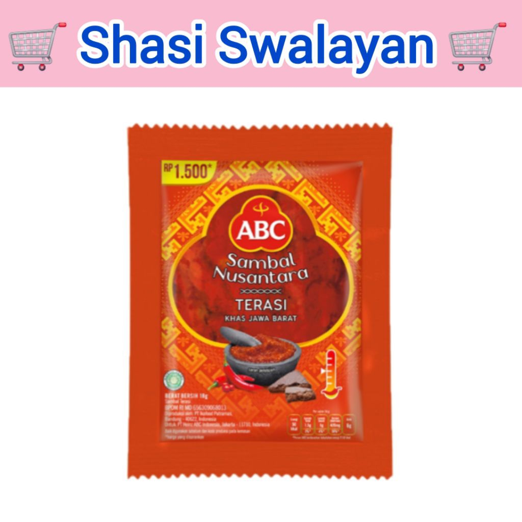 

ABC Nusantara Sambal Terasi 10x 18 g